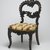 Unknown. <em>Side Chair</em>, 19th century. Rosewood, modern upholstery, 35 15/16 x 19 1/8 x 21 7/8 in.  (91.3 x 48.6 x 55.6 cm). Brooklyn Museum, Alfred T. and Caroline S. Zoebisch Fund, 1992.42. Creative Commons-BY (Photo: Brooklyn Museum, 1992.42_threequarter_PS2.jpg)