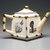  <em>Teapot with Lid</em>, ca. 1880. Glazed earthenware with transfer printed decoration, teapot: 4 1/4 x 8 x 4 1/3 in. (10.8 x 20.3 x 11.4 cm). Brooklyn Museum, Gift of Paul F. Walter, 1993.209.23a-b. Creative Commons-BY (Photo: Brooklyn Museum, 1993.209.23a-b_transp5280.jpg)