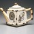  <em>Teapot with Lid</em>, ca. 1880. Glazed earthenware with transfer printed decoration, teapot: 4 1/4 x 8 x 4 1/3 in. (10.8 x 20.3 x 11.4 cm). Brooklyn Museum, Gift of Paul F. Walter, 1993.209.23a-b. Creative Commons-BY (Photo: Brooklyn Museum, 1993.209.23a-b_transp5281.jpg)