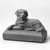 New York Architectural Terra Cotta Company (1886-1932). <em>Figure of a Dog</em>, ca. 1887. Earthenware, 3 1/4 x 4 1/2 x 2 1/4 in.  (8.3 x 11.4 x 5.7 cm). Brooklyn Museum, H. Randolph Lever Fund, 1994.152.1. Creative Commons-BY (Photo: Brooklyn Museum, 1994.152.1a_bw.jpg)
