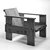 Gerrit Th. Rietveld (Dutch, 1888-1964). <em>Crate Armchair</em>, ca. 1935. Wood, height: 23 1/4 in. Brooklyn Museum, Gift of Rosemarie Haag Bletter and Martin Filler, 1994.160. Creative Commons-BY (Photo: Brooklyn Museum, 1994.160_bw.jpg)