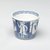  <em>Soba Cup, One of Pair</em>, early 19th century. Porcelain with cobalt blue underglaze design of Dutch merchants and signal flags., 3 1/8 x 3 1/16 in. (7.9 x 7.8 cm). Brooklyn Museum, Gift of Robert S. Anderson, 1994.188.3. Creative Commons-BY (Photo: Brooklyn Museum, 1994.188.3_PS4.jpg)
