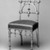 George Jacob Hunzinger (American, born Germany, 1835-1898). <em>Side Chair</em>, ca. 1875. Gilded wood, modern upholstery, 33 1/2 x 16 1/8 x 18 in.  (85.1 x 41.0 x 45.7 cm). Brooklyn Museum, Purchased with funds given by the Louis and Virginia Clemente Foundation, Inc., 1995.145. Creative Commons-BY (Photo: Brooklyn Museum, 1995.145_bw.jpg)