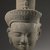  <em>Head of Bodhisattva Avalokiteshvara</em>, 10th century. Gray sandstone, 11 1/2 x 7 1/2 x 7 1/2in. (29.2 x 19.1 x 19.1cm). Brooklyn Museum, Gift of Georgia and Michael de Havenon, 1995.180.1. Creative Commons-BY (Photo: Brooklyn Museum, 1995.180.1_front_PS6.jpg)