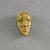 Dan. <em>Personal Miniature Mask</em>, 20th century. Brass, 2 1/2 x 1 3/8 x 3/4in. (6.4 x 3.5 x 1.9cm). Brooklyn Museum, Gift of Blake Robinson, 1995.7.29. Creative Commons-BY (Photo: Brooklyn Museum, 1995.7.29_front_PS5.jpg)