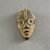 Dan. <em>Personal Miniature Mask</em>, 20th century. Wood, metal, 3 1/4 x 2in. (8.3 x 5.1cm). Brooklyn Museum, Gift of Blake Robinson, 1995.7.4. Creative Commons-BY (Photo: Brooklyn Museum, 1995.7.4_front_PS5.jpg)