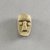 Dan. <em>Personal Miniature Mask</em>, 20th century. Wood, 2 1/4 x 1 1/4 x 1in. (5.7 x 3.2 x 2.5cm). Brooklyn Museum, Gift of Blake Robinson, 1995.7.64. Creative Commons-BY (Photo: Brooklyn Museum, 1995.7.64_front_PS5.jpg)