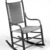 Grove M. Harwood. <em>Rocking Chair</em>, Design Patent February 23, 1875. Wood and original wool blend tape seat and back, 36 7/8 x 20 1/8 x 27 1/2 in.  (93.7 x 51.1 x 69.9 cm). Brooklyn Museum, Maria L. Emmons Fund, 1995.97. Creative Commons-BY (Photo: Brooklyn Museum, 1995.97_bw.jpg)
