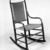 Grove M. Harwood. <em>Rocking Chair</em>, Design Patent February 23, 1875. Wood and original wool blend tape seat and back, 36 7/8 x 20 1/8 x 27 1/2 in.  (93.7 x 51.1 x 69.9 cm). Brooklyn Museum, Maria L. Emmons Fund, 1995.97. Creative Commons-BY (Photo: Brooklyn Museum, 1995.97_bw_IMLS.jpg)