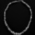 Maya. <em>Necklace</em>, 300-600. Jade beads (prehispanic), metal chain and clasp (modern), 3/8 × 3/8 × 16 in. (1 × 1 × 40.6 cm). Brooklyn Museum, Bequest of Mrs. Carl L. Selden, 1996.116.4. Creative Commons-BY (Photo: Brooklyn Museum, 1996.116.4_bw.jpg)