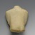Cycladic. <em>Fragment of a Female Figurine</em>, ca. 2500 B.C.E. Marble, 4 11/16 x 3 13/16 x 1 1/4in. (11.9 x 9.7 x 3.1cm). Brooklyn Museum, Bequest of Mrs. Carl L. Selden, 1996.146.4. Creative Commons-BY (Photo: Brooklyn Museum, 1996.146.4_back_PS2.jpg)