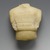 Cycladic. <em>Fragment of a Female Figurine</em>, ca. 2500 B.C.E. Marble, 4 11/16 x 3 13/16 x 1 1/4in. (11.9 x 9.7 x 3.1cm). Brooklyn Museum, Bequest of Mrs. Carl L. Selden, 1996.146.4. Creative Commons-BY (Photo: Brooklyn Museum, 1996.146.4_front_PS2.jpg)