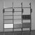 George Nelson (American, 1908-1986). <em>Comprehensive Storage Unit (Storage and Shelving System)</em>, 1966-1968. Walnut, metal, fabric, glass, white laminate, 102 x 97 x 18 1/2 in. (264.4 x 264.2 x 47.0 cm). Brooklyn Museum, Gift of Myrna Greenberg Ladin and Leonard I. Ladin, 1996.182.1. Creative Commons-BY (Photo: Brooklyn Museum, 1996.182.1_view1_bw.jpg)