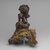 Zimba. <em>Divination Torso Figure (Nkishi)</em>, 19th century. Wood, fur, cord, horn, gourd, metal, palm oil, 7 3/4 x 4 x 5 1/2 in. ( 19.7 x 10.2 x14.0 cm). Brooklyn Museum, Gift of The Roebling Society in memory of Sylvia Williams, 1996.21. Creative Commons-BY (Photo: Brooklyn Museum, 1996.21_threequarter_PS2.jpg)