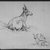 John Singer Sargent (American, born Italy, 1856-1925). <em>Sketchbook</em>, 1871-1872. Graphite, charcoal, watercolor and white chalk on paper, Sketchbook: 9 3/16 x 11 7/8 x 1/2 in. (23.3 x 30.2 x 1.3 cm). Brooklyn Museum, Gift of Bronson Binger, 1996.231 (Photo: Brooklyn Museum, 1996.231_page04_bw_IMLS.jpg)