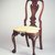  <em>Side Chair</em>, ca. 1730. Cherry and tulip poplar with modern upholstery, 42.4 x 21 x 19.25 in.  (107.7 x 53.3 x 48.9 cm). Brooklyn Museum, Matthew Scott Sloan Collection, Gift of Lidie Lane Sloan McBurney, 1997.150.2a-b. Creative Commons-BY (Photo: Brooklyn Museum, 1997.150.2_transp692.jpg)