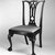 <em>Side Chair</em>, ca. 1780. Mahogany, yellow pine, modern upholstery, 39 x 23 1/2 x 21 in. (99.0 x 59.6 x 53.3 cm). Brooklyn Museum, Matthew Scott Sloan Collection, Gift of Lidie Lane Sloan McBurney, 1997.150.4. Creative Commons-BY (Photo: Brooklyn Museum, 1997.150.4_bw.jpg)