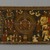  <em>Jain Book Cover</em>, 18th century. Opaque watercolor and metallic pigment on paper with lacquer overlay, 5 1/2 x 11 5/8 in. (14.0 x 29.5 cm). Brooklyn Museum, Gift of Dr. Bertram H. Schaffner, 1997.184.1 (Photo: Brooklyn Museum, 1997.184.1_PS2.jpg)