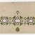  <em>Jewelry Design</em>, 19th century. Opaque watercolors and gold on paper, 6 x 8 1/2 in. (5.3 x 21.6 cm). Brooklyn Museum, Gift of Dr. Bertram H. Schaffner, 1998.42.1 (Photo: Brooklyn Museum, 1998.42.1_IMLS_PS4.jpg)