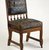 Kimbel and Cabus (1863-1882). <em>Side Chair, Model 304</em>, ca. 1875. Ash, original stained, gilt, and patent leather upholstery, 35 1/2 x 18 1/2 x 21 in. (90.2 x 47.0 x 53.3 cm). Brooklyn Museum, Purchased with funds given by the Wigmore Foundation, 1998.46. Creative Commons-BY (Photo: Brooklyn Museum, 1998.46_IMLS_SL2.jpg)