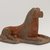  <em>Figure of a Recumbent Dog</em>, early 6th century. Gray earthenware with red polychrome, 3 5/8 x 6 1/4 x 3 5/8 in. (9.2 x 15.8 x 9.2 cm). Brooklyn Museum, Gift of the Guennol Collection, 1998.85.1. Creative Commons-BY (Photo: Brooklyn Museum, 1998.85.1_PS9.jpg)