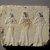  <em>Relief of Mourning Women</em>, 381-343 B.C.E. Limestone, pigment, 11 7/16 x 13 3/8 x 1 3/8 in. (29 x 34 x 3.5 cm). Brooklyn Museum, Charles Edwin Wilbour Fund, 1998.98. Creative Commons-BY (Photo: Brooklyn Museum, 1998.98_overall_SL3.jpg)