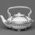 Worcester Royal Porcelain Co. (founded 1751). <em>Teapot and Cover</em>, 1880. Porcelain, 4 1/2 x 6 1/2 x 5 in. (11.4 x 16.5 x 12.7 cm). Brooklyn Museum, Gift of the Estate of Harold S. Keller, 1999.152.66a-b. Creative Commons-BY (Photo: Brooklyn Museum, 1999.152.66a-b_bw.jpg)