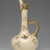 Edward Lycett (American, born England, 1833-1910). <em>Ewer</em>, ca. 1885. Glazed porcelain, 16 1/2 x 8 x 8 in.  (41.9 x 20.3 x 20.3 cm). Brooklyn Museum, Gift of Emma and Jay Lewis in honor of Kevin L. Stayton, 1999.1. Creative Commons-BY (Photo: Brooklyn Museum, 1999.1_side2_PS2.jpg)