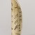 Alaska Native. <em>Engraved Whale Tooth</em>, late 19th century. Sperm whale tooth, black ash or graphite, oil, 6 1/2 x 3 x 2 in. (16.5 x 7.6 x 5.1 cm). Brooklyn Museum, Gift of Robert B. Woodward, 20.895. Creative Commons-BY (Photo: Brooklyn Museum, 20.895_overall03_PS22.jpg)