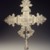 Amhara. <em>Processional Cross (qäqwami mäsqäl)</em>, mid-20th century. Silver-plated metal alloy, 19 x 13 1/2 x 2 in.  (48.3 x 34.3 x 5.1 cm). Brooklyn Museum, Gift of Eric Goode, 2000.123.1. Creative Commons-BY (Photo: Brooklyn Museum, 2000.123.1_transp4138.jpg)