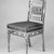 Herter Brothers (American, 1865-1905). <em>Side Chair</em>, ca. 1878. Wood, gilt, fabric, 34 1/4 x 17 x 19 in. (87 x 43.2 x 48.3 cm). Brooklyn Museum, Marie Bernice Bitzer Fund, 2000.4. Creative Commons-BY (Photo: Brooklyn Museum, 2000.4_view2_bw.jpg)