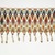 Kirdi. <em>Pubic Apron</em>, mid-20th century. Glass beads, cotton, cowrie shells, 8 1/2 x 15 1/4 in.  (21.6 x 38.7 cm). Brooklyn Museum, Gift of Mark S. Rapoport, M.D. and Jane C. Hughes, 2000.69.11. Creative Commons-BY (Photo: Brooklyn Museum, 2000.69.11_transp6037.jpg)
