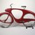 Benjamin G. Bowden (American, born England 1907-1998). <em>Spacelander Bicycle</em>, Prototype designed 1946; Manufactured 1960. Fiberglass, metal, glass, rubber, fox fur, 44 x 77 x 32 in. (111.8 x 195.6 x 81.3 cm). Brooklyn Museum, Marie Bernice Bitzer Fund, 2001.36. Creative Commons-BY (Photo: Brooklyn Museum, 2001.36_SL1.jpg)