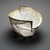 So, Jin-Sook (Korean, born 1950). <em>Petal-shaped Cup</em>, 2000. Steel mesh and thread with painted and electroplated gold and silver decoration, 2 3/4 x 5 x 6 in.  (7.0 x 12.7 x 15.2 cm). Brooklyn Museum, Anonymous gift in honor of Amy G. Poster, 2001.49.2. © artist or artist's estate (Photo: Brooklyn Museum, 2001.49.2_transp5016.jpg)