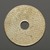  <em>Bi Disc</em>, 20th century. Nephrite, 1/2 x 4 1/4 in. (1.3 x 10.8 cm). Brooklyn Museum, Gift of Dr. Alvin E. Friedman-Kien, 2003.4.2. Creative Commons-BY (Photo: Brooklyn Museum, 2003.4.2_back_PS2.jpg)