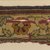 Mughal. <em>Border Fragment of a Pashmina Carpet with Pattern of Lattice and Blossoms</em>, mid 17th century. Pashmina wool pile on silk foundation, 4 3/4 x 14 in. (12.1 x 35.6 cm). Brooklyn Museum, Gift of Nobuko Kajitani, 2004.111 (Photo: Brooklyn Museum, 2004.111_PS4.jpg)