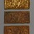  <em>Rectangular Plaques (3)</em>. Gold, 1 3/4 x 3 7/8 in. (4.5 x 9.8 cm). Brooklyn Museum, Gift of Dr. Alvin E. Friedman-Kien, 2004.112.4a-c. Creative Commons-BY (Photo: Brooklyn Museum, 2004.112.4a-c_PS1.jpg)