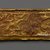  <em>Rectangular Plaques (3)</em>. Gold, 1 3/4 x 3 7/8 in. (4.5 x 9.8 cm). Brooklyn Museum, Gift of Dr. Alvin E. Friedman-Kien, 2004.112.4a-c. Creative Commons-BY (Photo: Brooklyn Museum, 2004.112.4a_back_PS4.jpg)