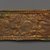  <em>Rectangular Plaques (3)</em>. Gold, 1 3/4 x 3 7/8 in. (4.5 x 9.8 cm). Brooklyn Museum, Gift of Dr. Alvin E. Friedman-Kien, 2004.112.4a-c. Creative Commons-BY (Photo: Brooklyn Museum, 2004.112.4b_front_PS4.jpg)