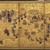  <em>Spring Festival</em>, ca. 1630. Pair of six-fold screens, ink, gold, and color on paper, each panel: 36 3/4 x 19 in. (93.3 x 48.3 cm). Brooklyn Museum, The Peggy N. and Roger G. Gerry Collection, 2004.28.251 (Photo: Brooklyn Museum, 2004.28.251_detail_center_SL4.jpg)