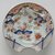  <em>Barber's Bowl</em>, early 18th century. Arita ware, porcelain with underglaze blue and overglaze enamel, 2 15/16 x 10 7/16 in. (7.5 x 26.5 cm). Brooklyn Museum, The Peggy N. and Roger G. Gerry Collection, 2004.28.267. Creative Commons-BY (Photo: Brooklyn Museum, 2004.28.267_top_PS11.jpg)