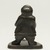 Lucassie Nowra (1924-1993). <em>Standing Male on Base</em>, 1950-1993. Soapstone, ivory, 4 1/4 x 3 3/8 x 3 1/4 in. (10.8 x 8.6 x 8.3 cm). Brooklyn Museum, Hilda and Al Schein Collection, 2004.79.10. Creative Commons-BY (Photo: Brooklyn Museum, 2004.79.10_back_PS11.jpg)