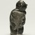 Elisapi Qumaluk (born 1927). <em>Kneeling Figure</em>, 1950–1980. Gray stone, 4 x 2 1/8 x 1 5/8 in. (10.2 x 5.4 x 4.1 cm). Brooklyn Museum, Hilda and Al Schein Collection, 2004.79.12. Creative Commons-BY (Photo: Brooklyn Museum, 2004.79.12_front_PS11.jpg)