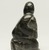 Elisapi Qumaluk (born 1927). <em>Kneeling Figure</em>, 1950-1980. Gray stone, 4 x 2 1/8 x 1 5/8 in. (10.2 x 5.4 x 4.1 cm). Brooklyn Museum, Hilda and Al Schein Collection, 2004.79.12. Creative Commons-BY (Photo: Brooklyn Museum, 2004.79.12_right_PS11.jpg)