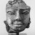  <em>Head of a Bodhisattva</em>, 8th-9th century. Stucco with white wash, 5 3/4 in. (14.6 cm). Brooklyn Museum, Gift of Dr. Bertram H. Schaffner, 2004.86.1. Creative Commons-BY (Photo: Brooklyn Museum, 2004.86.1_bw.jpg)