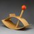 Gloria Caranica (American, born 1931). <em>"Rocking Beauty" Hobby Horse</em>, designed 1964-1966. Plywood, solid wood, pigment, 20 1/4 x 25 1/4 x 11 3/4 in. (51.4 x 64.1 x 29.8 cm). Brooklyn Museum, Bequest of Laura L. Barnes and gift of Mrs. James F. Bechtold, by exchange, 2007.38. Creative Commons-BY (Photo: Brooklyn Museum, 2007.38_threequarter_PS1.jpg)