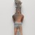 Maya. <em>Figurine of a Warrior</em>, 600-900. Ceramic, pigment, 7 x 2 1/8 x 1 1/2 in. (17.8 x 5.4 x 3.8 cm). Brooklyn Museum, Gift in memory of Frederic Zeller, 2009.2.15. Creative Commons-BY (Photo: , 2009.2.15_back_PS9.jpg)
