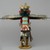 probably Henry Shelton (1929-2016). <em>Kachina Doll (Kwahu [Eagle])</em>, 1960-1970. Cottonwood root, acrylic pigment, feathers, yarn, leather, 19 1/2 x 27 x 5 in. (49.5 x 68.6 x 12.7 cm). Brooklyn Museum, Gift of Edith and Hershel Samuels, 2010.6.13. Creative Commons-BY (Photo: Brooklyn Museum, 2010.6.13_back_PS2.jpg)
