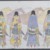 Linda Haukaas (Sicangu Lakota, born 1957). <em>Horse Nation</em>, 2010. Colored pencil and ink on late 1916 ledger paper, each sheet: 11 1/2 x 17 5/8 in. (29.2 x 44.7 cm). Brooklyn Museum, Gift of the artist, 2011.6a-b. © artist or artist's estate (Photo: Brooklyn Museum, 2011.6a_PS6.jpg)