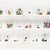 Yuji Agematsu (Japanese, born 1956). <em>Zip; 03-01-12....03-31-12</em>, 2012. Mixed media (wood, latex paint, drywall screws, cigarette cellophane wrapper, gum, metal, plastic, glass shards, eraser, acrylic fingernail, thread, metal screw, dust, penny, seed pod, hair, dried grass, razor blade, rubber fitting, tar, aquarium pebbles, rocks, plastic doll part, soil), shelf dimensions: 11 x 2 1/2 x 30 in. (27.9 x 6.4 x 76.2 cm). Brooklyn Museum, Dorothy and Herbert Vogel Gallerist Award, 2012.30.3a-c. © artist or artist's estate (Photo: Brooklyn Museum, 2012.30.3_PS9.jpg)
